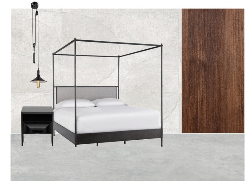master white concrete and walnut Mood Board by debbienpham@gmail.com on Style Sourcebook
