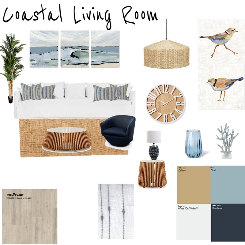 Coastal Living Room Mood Board by jeansprague on Style Sourcebook