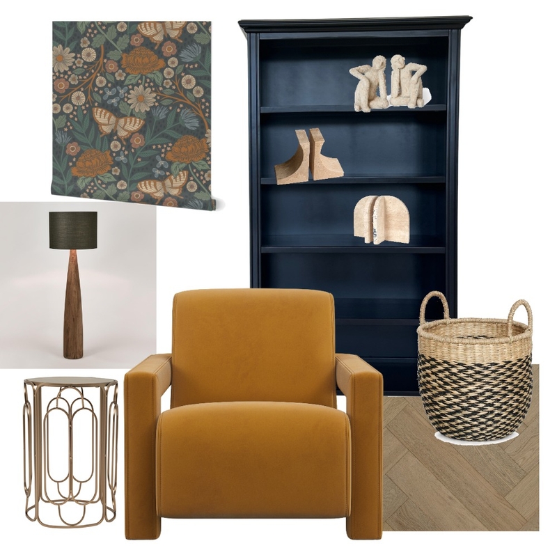 Home Library Mood Board by latheandquill on Style Sourcebook