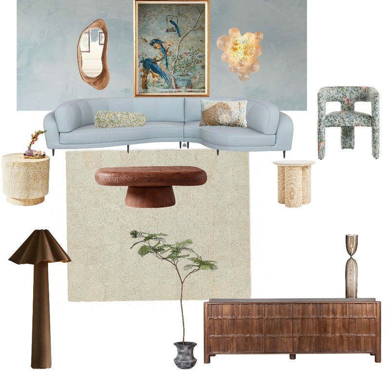 NYSID Living Room Interior Design Mood Board by Artaraatelier