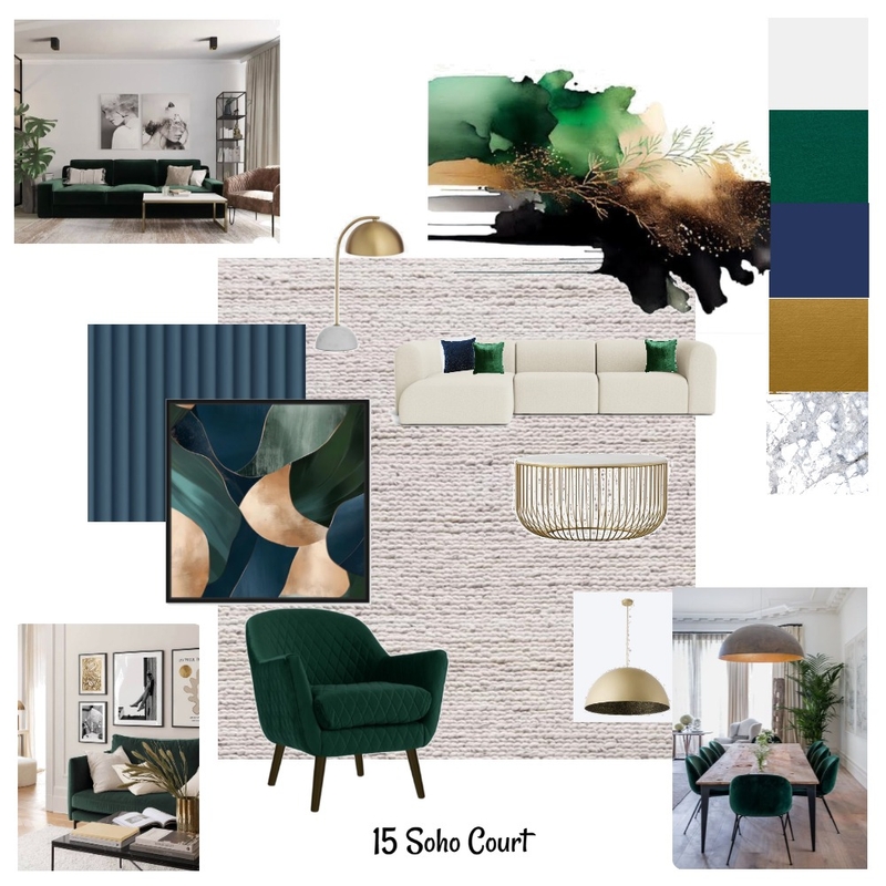 Soho Court - Emerald green Mood Board by Nskinner on Style Sourcebook