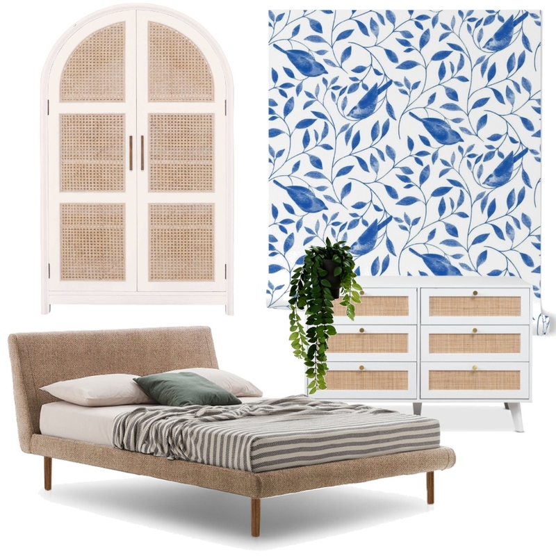 Bedroom – Folksy Wallpaper Mood Board by market-ilustrace on Style Sourcebook
