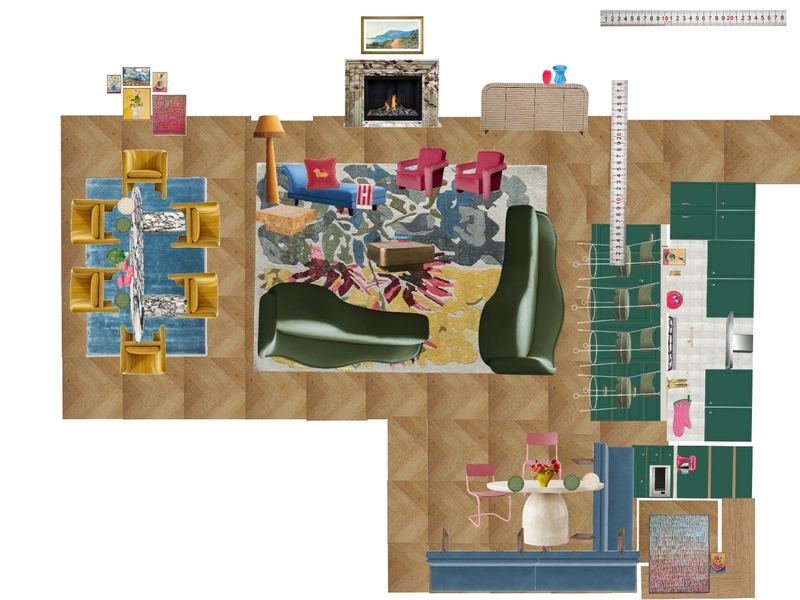 Great Room Space Planning Scale Mood Board by dl2407 on Style Sourcebook