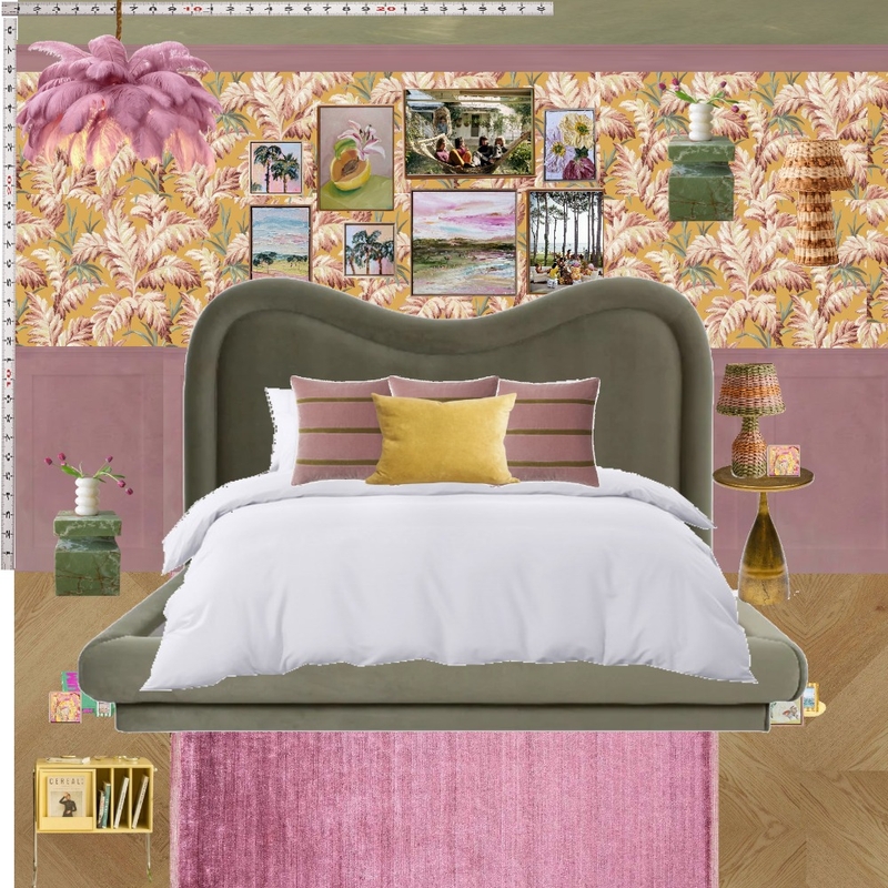Old Hollywood Bedroom Wall Interior Design Mood Board by dl2407