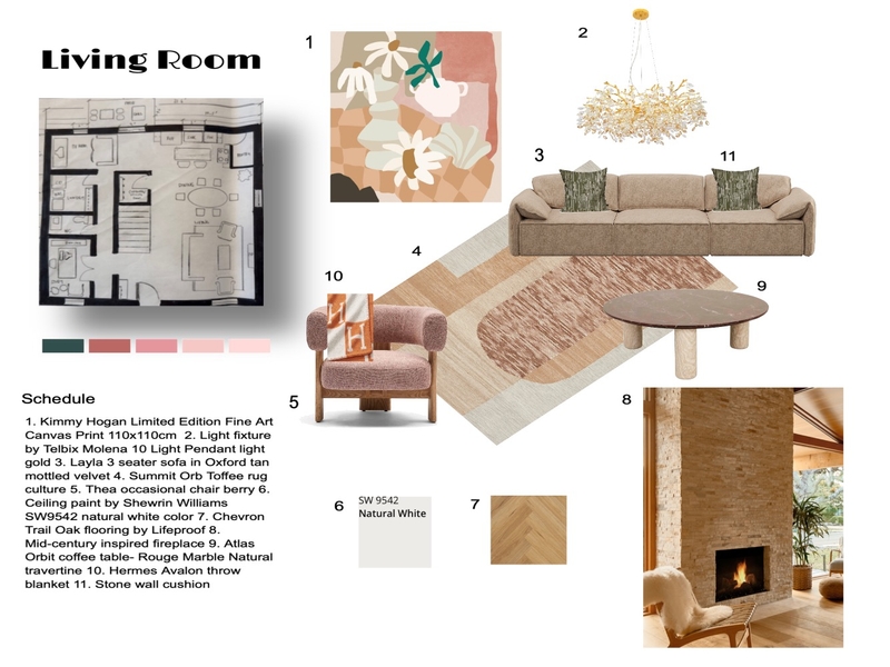 IDI Assign 9 Living Room Mood Board by Idesignstyle on Style Sourcebook