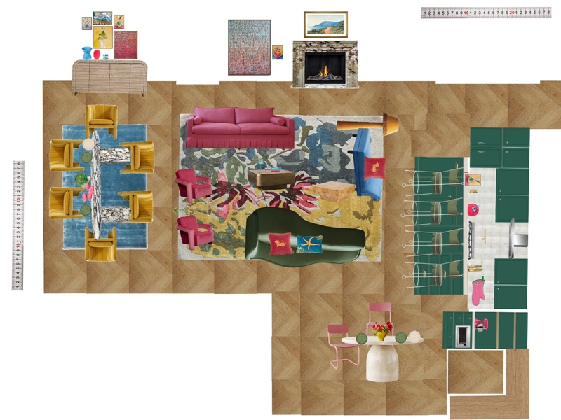 Great Room Space Planning Scale Mood Board by dl2407 on Style Sourcebook