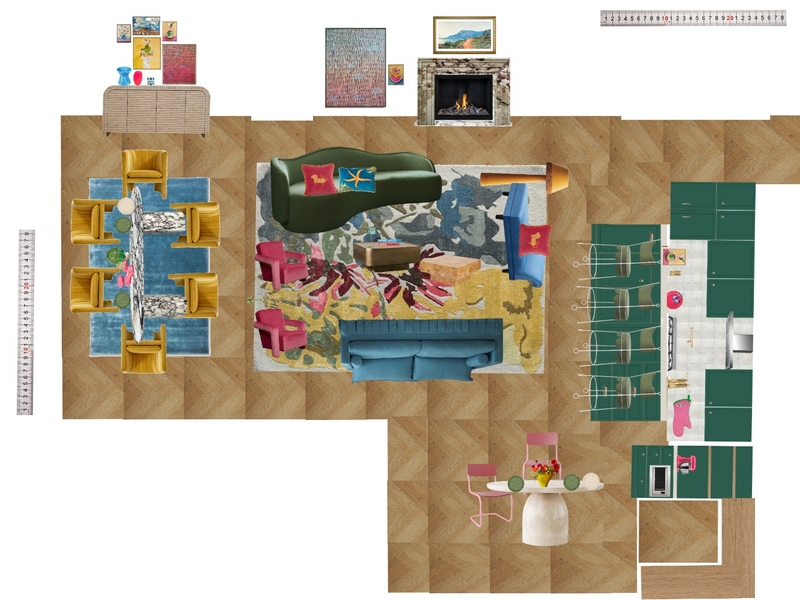 Great Room Space Planning Scale Mood Board by dl2407 on Style Sourcebook