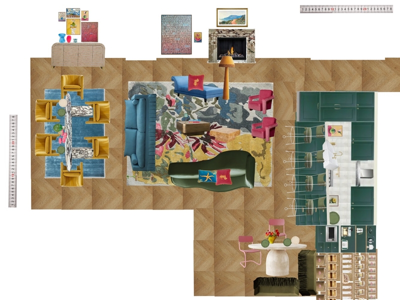 Great Room Space Planning Scale Mood Board by dl2407 on Style Sourcebook