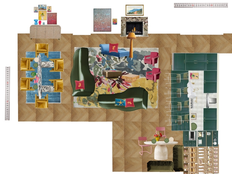 Great Room Space Planning Scale Mood Board by dl2407 on Style Sourcebook