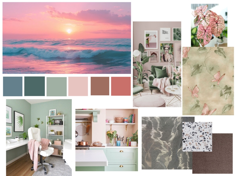 Pale pink and green Mood Board by DaniëlleVeggieVamp on Style Sourcebook