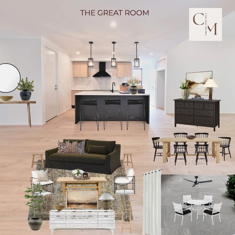 Casa Macadamia - Great Room - Updated Layers with Wall Art, Elm Table Outdoor 3 Mood Board by Casa Macadamia on Style Sourcebook