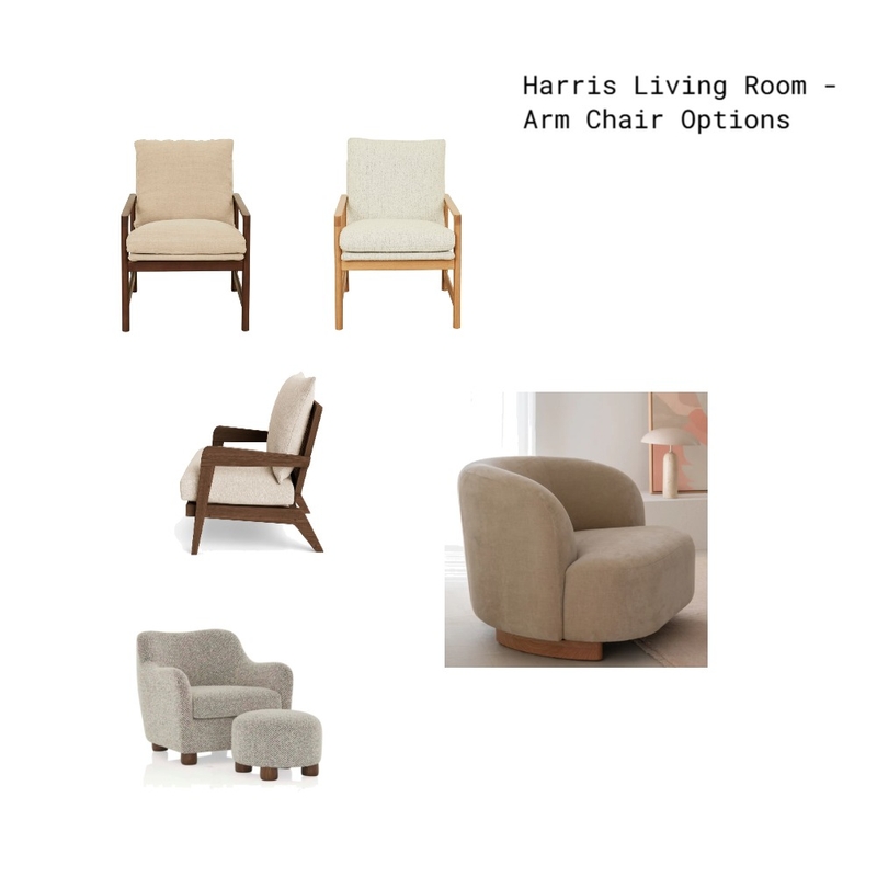 Harris Living Room Chair Options Mood Board by East Lane Home on Style Sourcebook