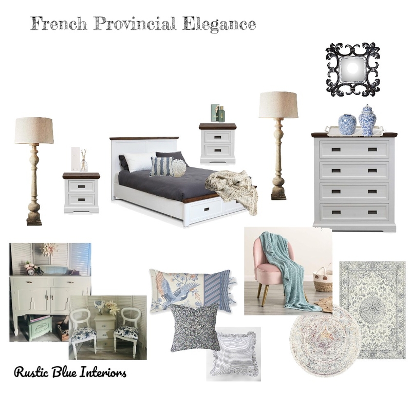 French Provincial Elegance Mood Board by Rustic Blue Interiors on Style Sourcebook