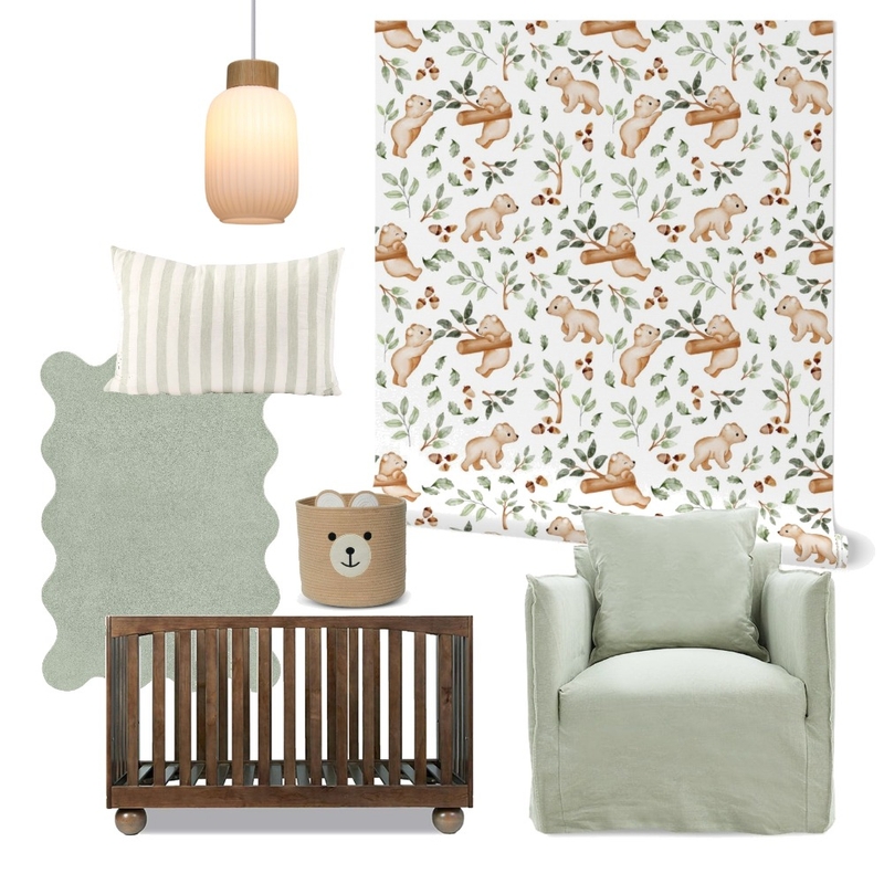Baby bear nursery wallpaper Mood Board by Zanetfromwonderland on Style Sourcebook