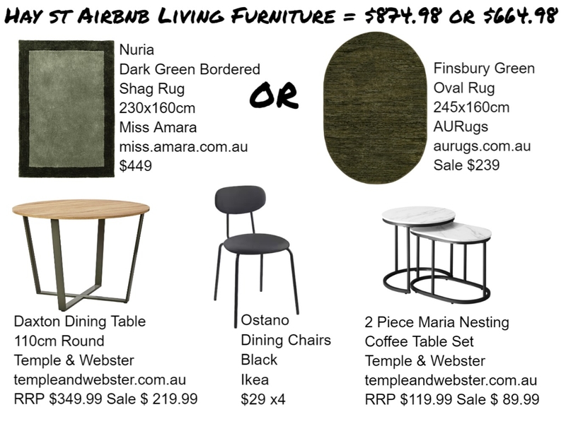 Hay st AirBnb Living Mood Board by Katelyn Scanlan on Style Sourcebook