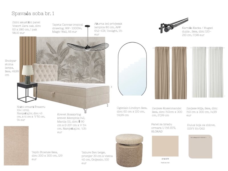 Spavaća soba br.1 Mood Board by acikovic on Style Sourcebook