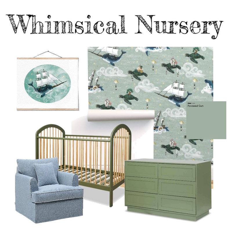 Whimsical Fantasy Nautical Nursery Mood Board by At the Cottage by Megan Martin on Style Sourcebook