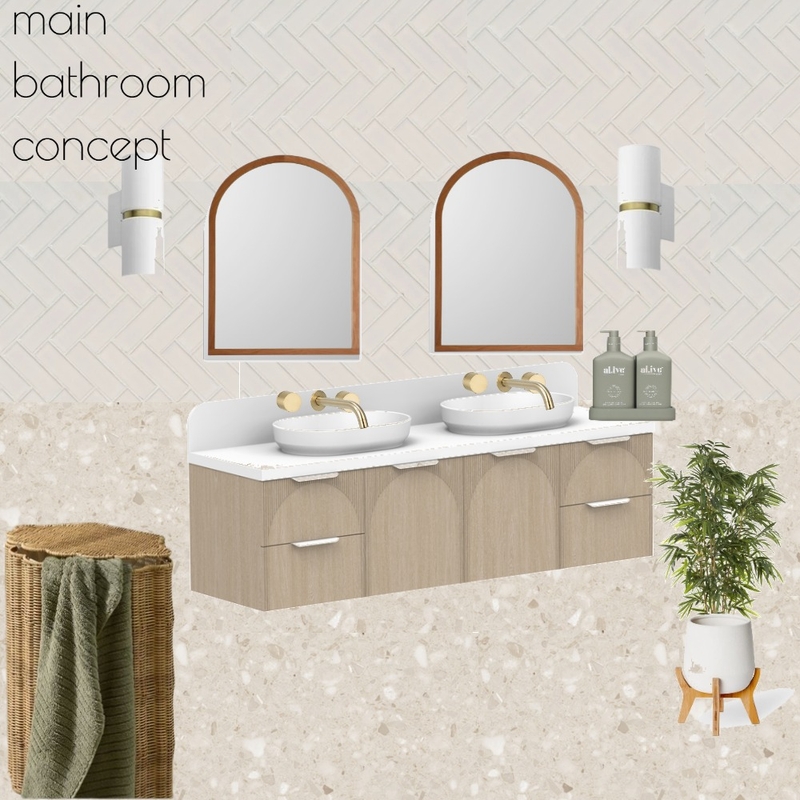 raymond avenue main bathroom Mood Board by Tahmeika Napier Designs on Style Sourcebook