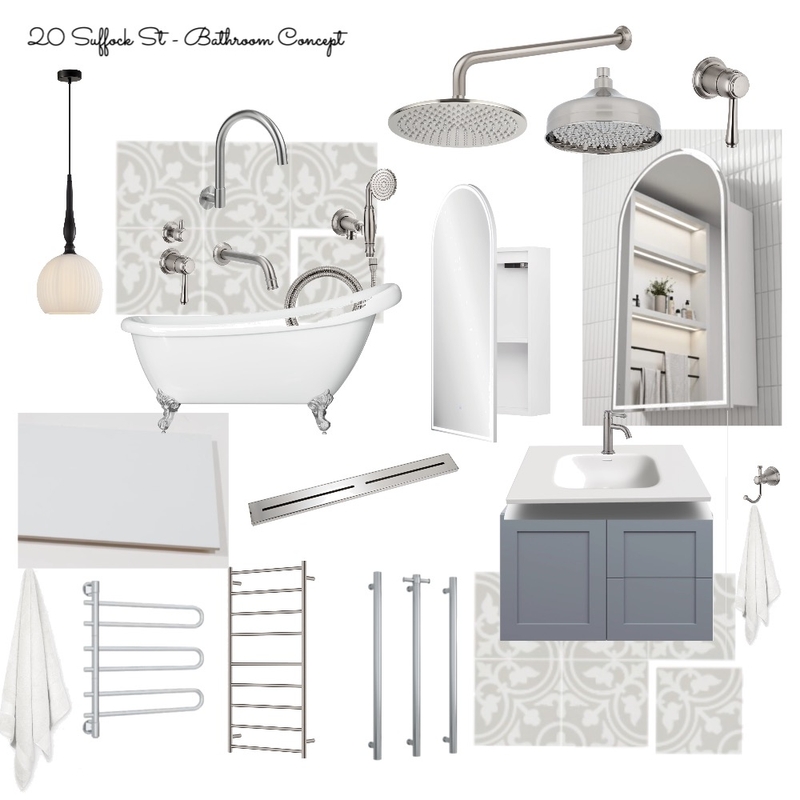 20 SUFFOCK ST, BATHROOM CONCEPT Mood Board by Spruce Property Co on Style Sourcebook