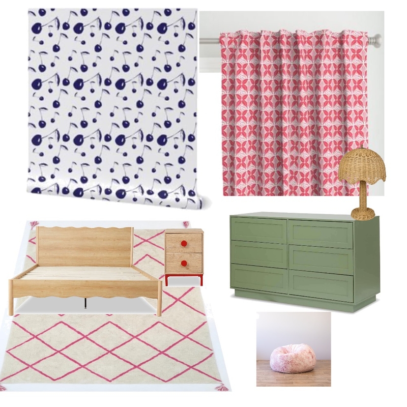 Jubilee Wallpaper-Navy&White Teen Room Mood Board by storiedhouse on Style Sourcebook