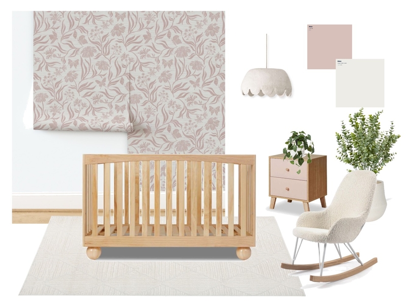 Pink Botanical Woodland Nursery Mood Board by oftheflora on Style Sourcebook