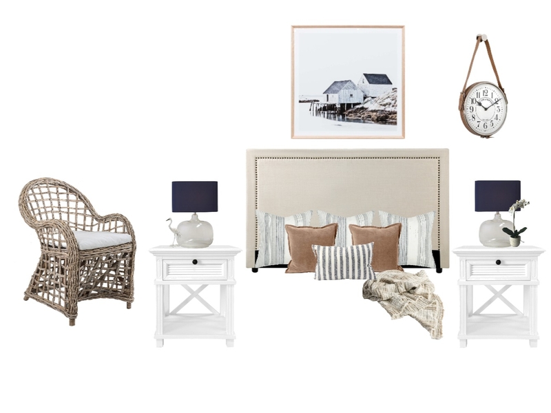 Hamptons Bedroom Five Mood Board by MIKI INTERIOR DESIGN on Style Sourcebook