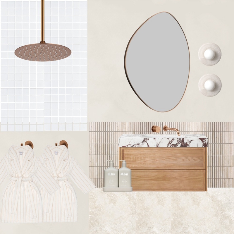 Merimbula Bathroom - Square Mosaics Mood Board by tessh on Style Sourcebook