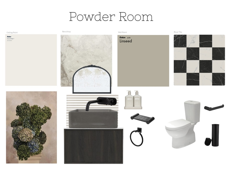 Powder Room b wc chec Mood Board by soriyacharlie on Style Sourcebook
