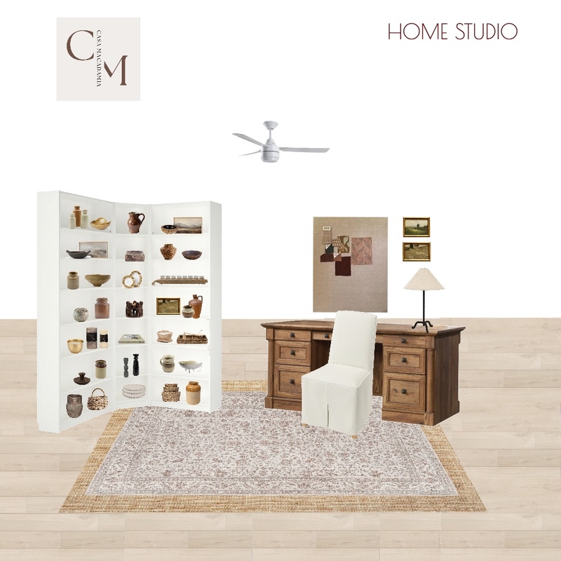 Home Studio - Bergmund Chair, Moselle rug, Vintage Desk Mood Board by Casa Macadamia on Style Sourcebook