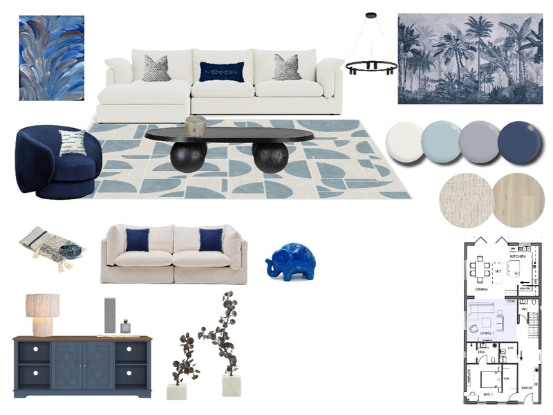 Living Room Sample Board Mood Board by Riya G on Style Sourcebook