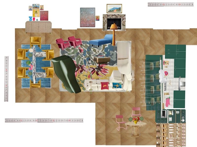 Great Room Space Planning Scale Mood Board by dl2407 on Style Sourcebook