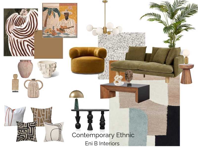 contemporary ethnic Mood Board by EniBHome on Style Sourcebook