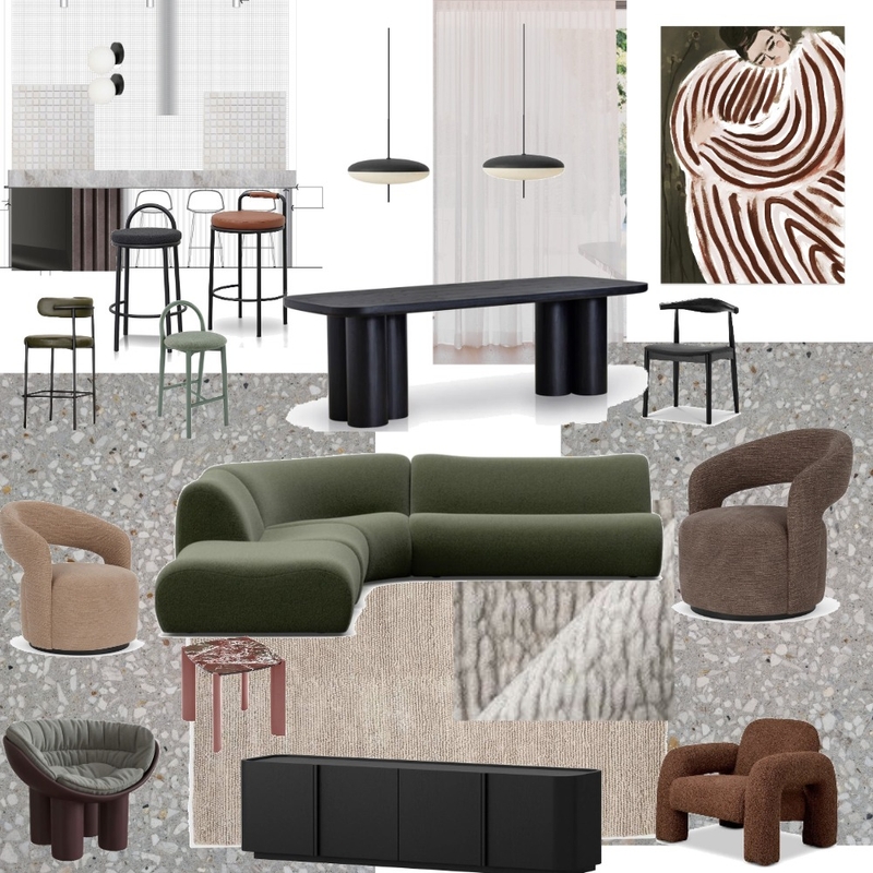 King living lounge greenv21 Mood Board by JessSib on Style Sourcebook