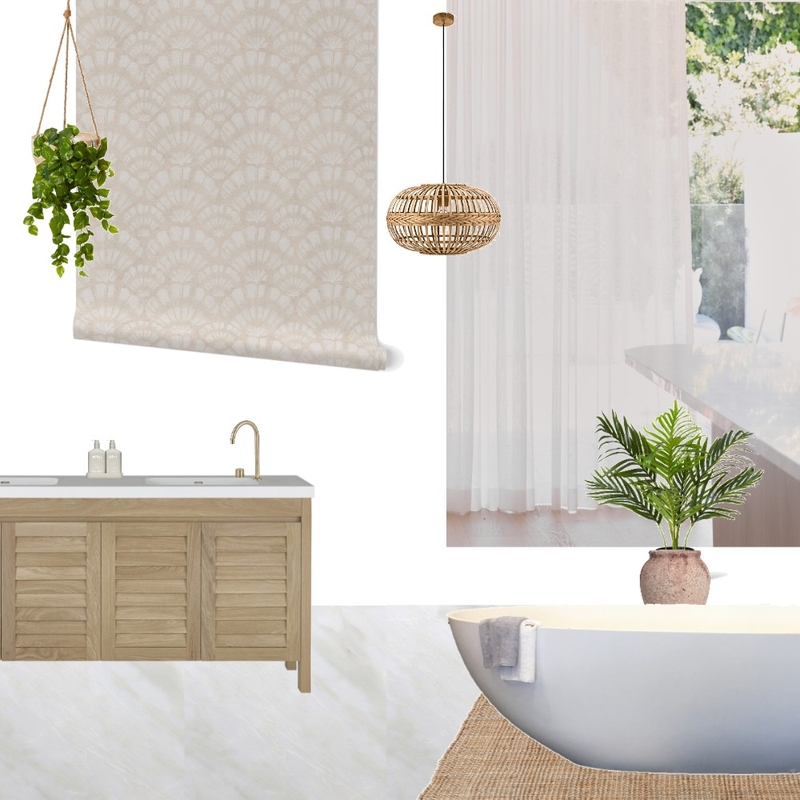 Coastal Shells Wallpaper Mood Board by vine_art_design on Style Sourcebook