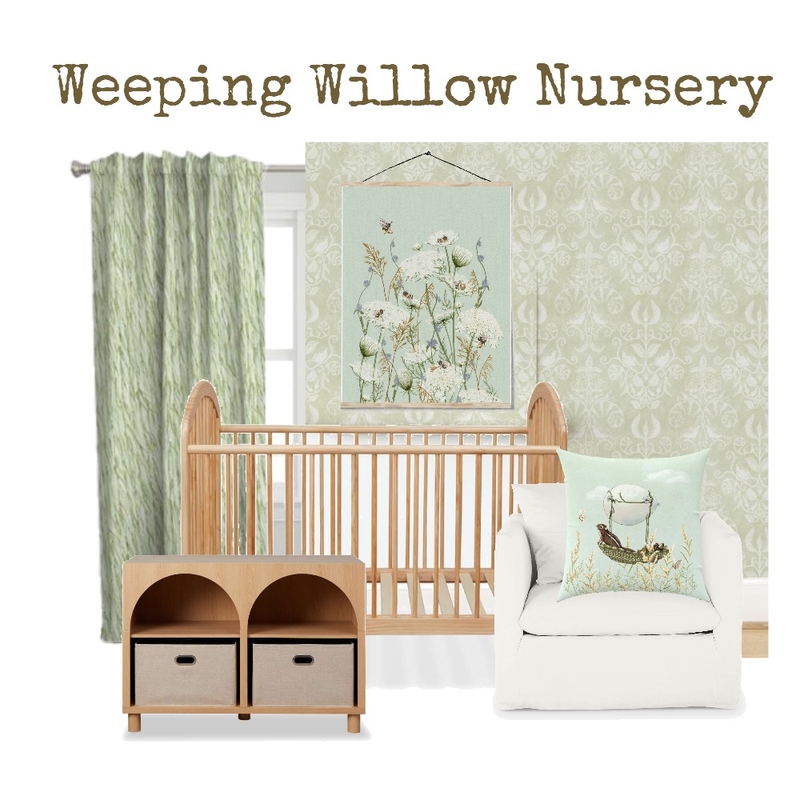 Weeping Willow Tree Nursery Mood Board by lettersformeganmartin on Style Sourcebook