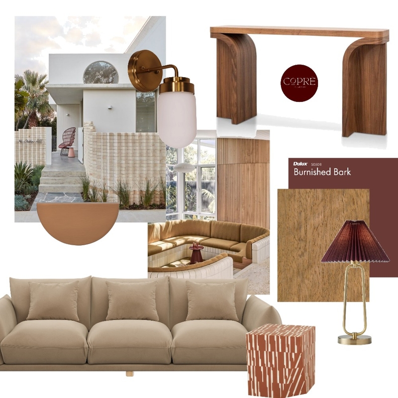 Burnished Bark Mid-Century Mood Board by H Interior Designs on Style Sourcebook