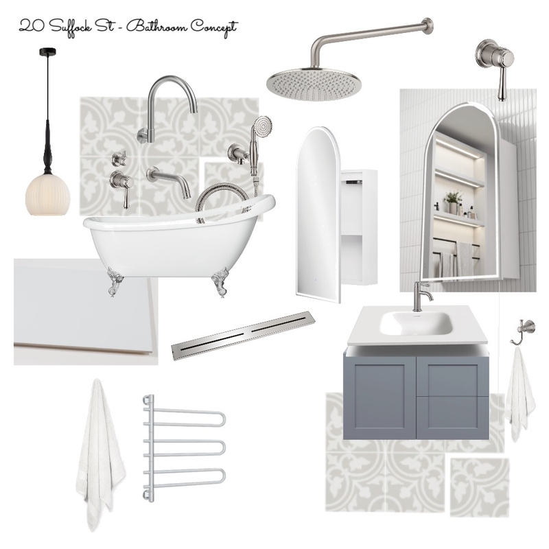 20 SUFFOCK ST, BATHROOM CONCEPT Mood Board by Spruce Property Co on Style Sourcebook