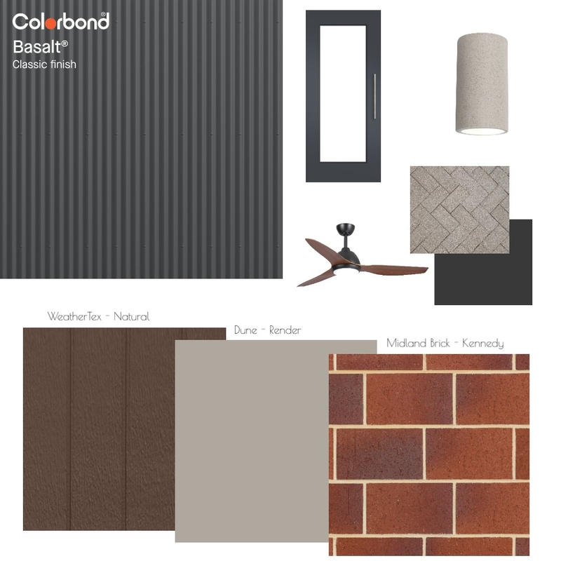 External Colour Scheme - Tweed Rise Mood Board by White Building Co on Style Sourcebook