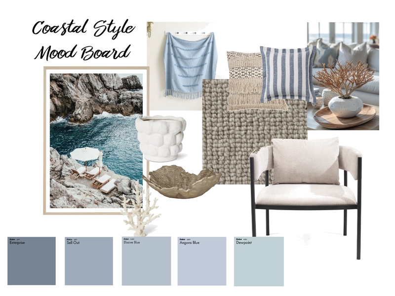 Mood Board - Coastal Theme Mood Board by anneyoung45 on Style Sourcebook