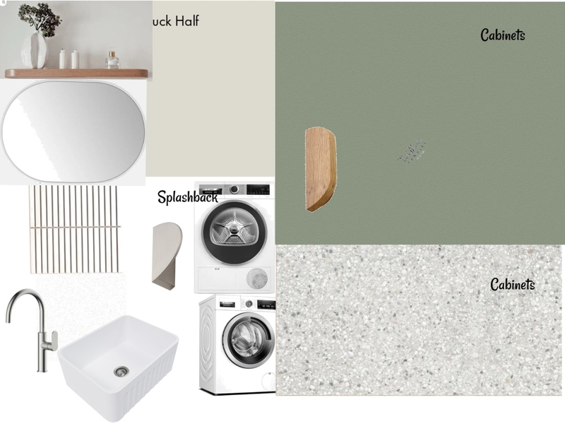 Laundry with kit kat, Shoreline Platino and  Eucalypt cabinets Mood Board by kathok on Style Sourcebook