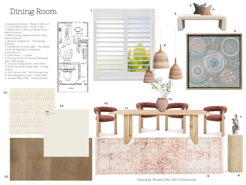 Dining Room - Assignment 9 Mood Board by MD Interiors on Style Sourcebook