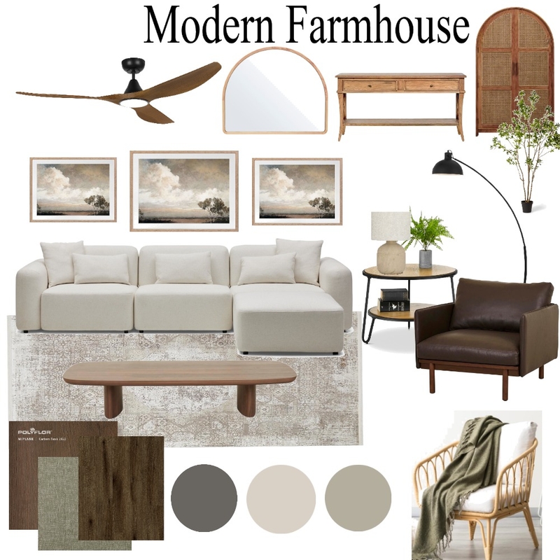 Modern Farmhouse Mood Board Mood Board by NeffAlejandre on Style Sourcebook