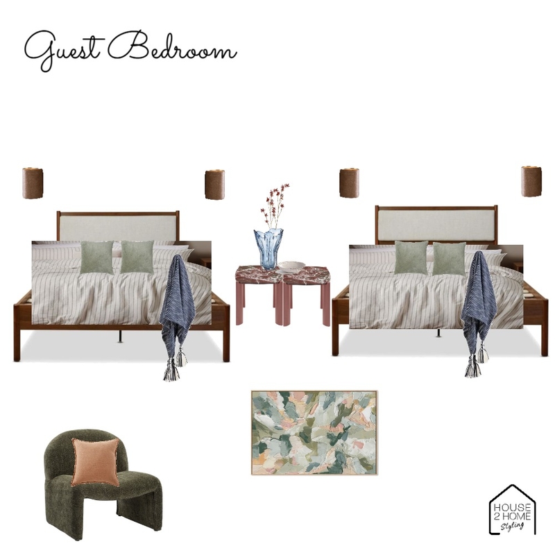 Guest Bedroom 2 - Bedroom Mood Board by House 2 Home Styling on Style Sourcebook