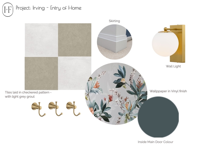 Irving Entry Mood Board by Ivy + Finch Design on Style Sourcebook