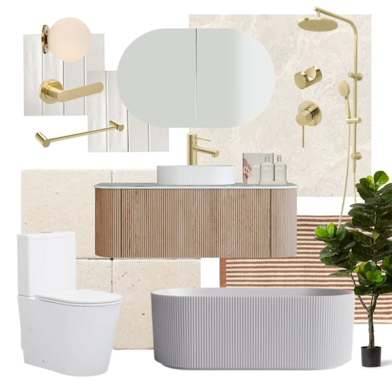 Phoenix Vivid Slimline - Brushed Gold Mood Board by The Blue Space on Style Sourcebook