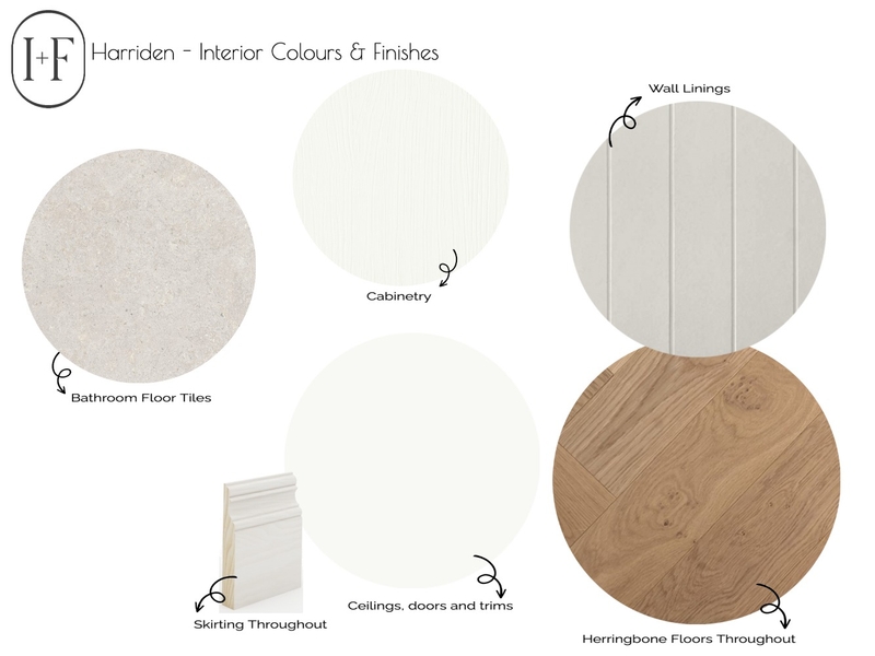 Harriden - Interior Paint and Flooring Mood Board by Ivy + Finch Design on Style Sourcebook