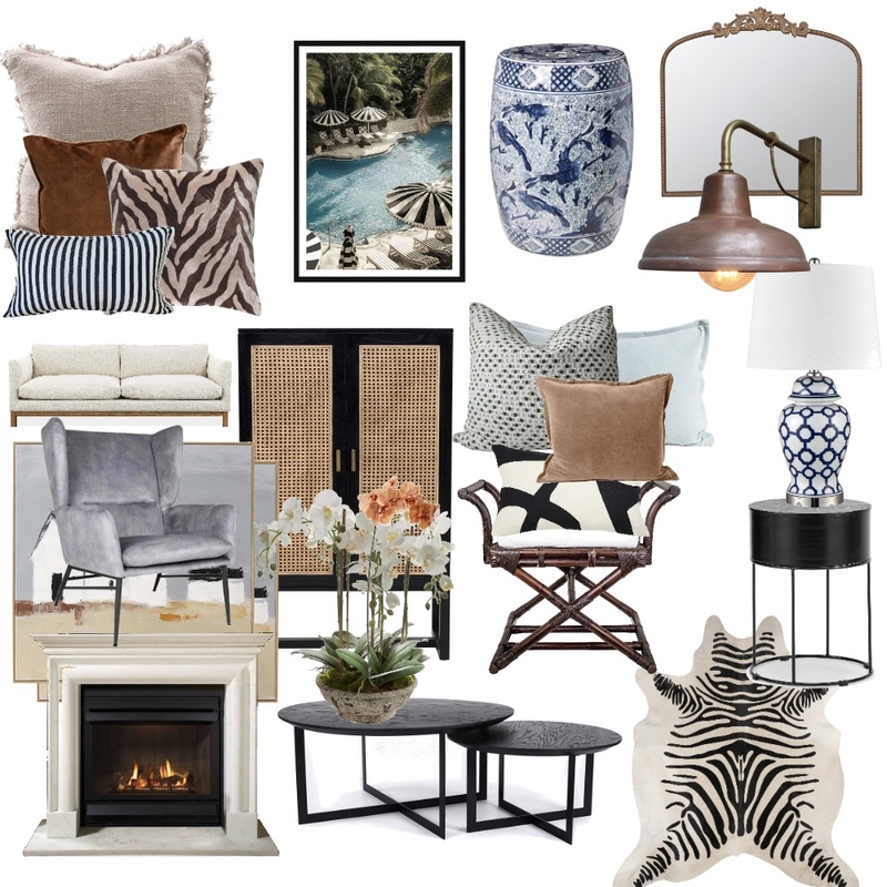 Modern Hamptons Living Mood Board by Timeless Synergy Studio on Style Sourcebook