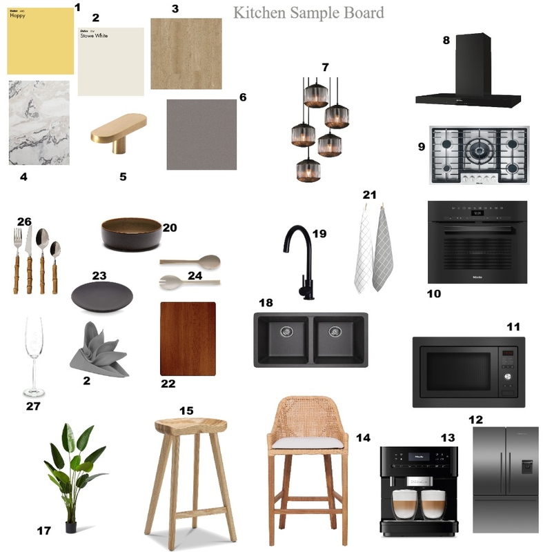Kitchen Sample Board Mood Board by Nobs on Style Sourcebook