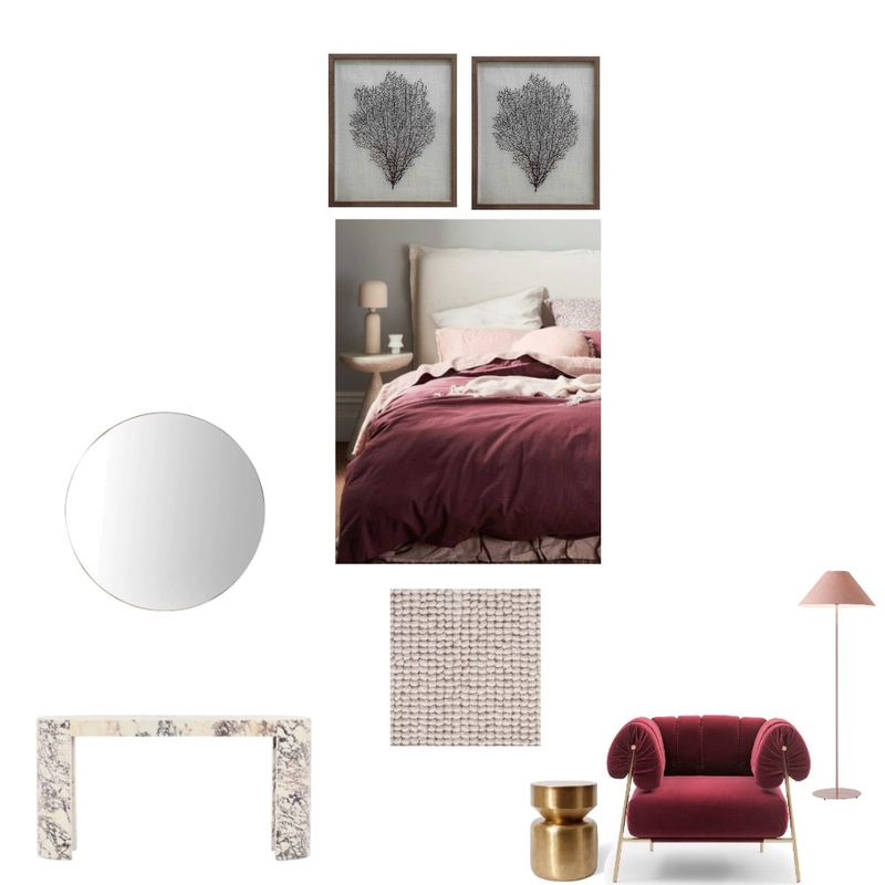 Blush Wine bedroom Mood Board by WabiSabi Co. on Style Sourcebook