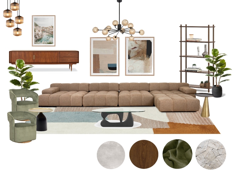 Mid Century Modern Mood Board by carogutierrezi on Style Sourcebook